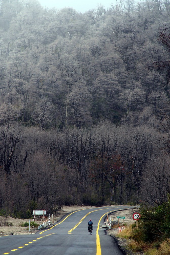 It's nearly winter near the top of Paso Cardenal Samoré.
