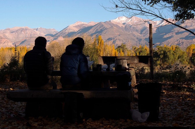 Breakfast with a view.