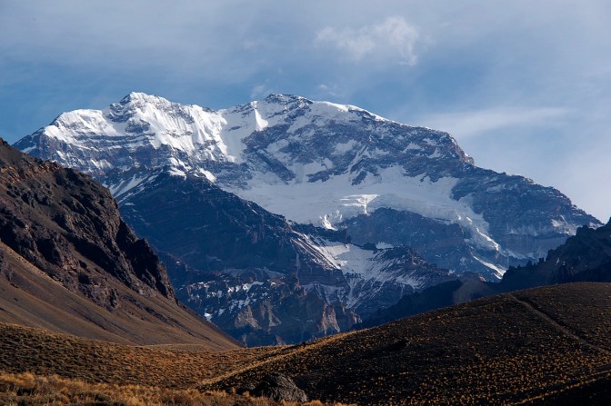 Cerro Aconcagua, the highest peak in the southern and western hemispheres.