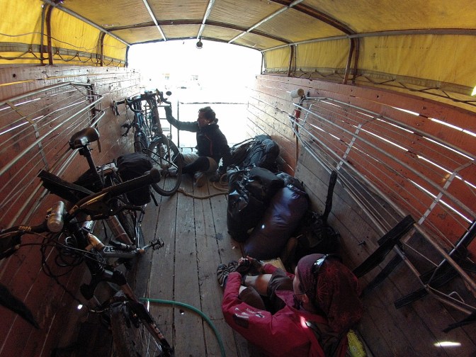 Our shuttle through the Cristo Redentor tunnel.