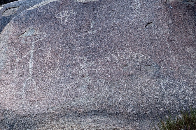 Inca pictographs in Valle Del Encanto.