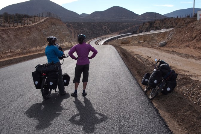 Look at that fantastic bike path.