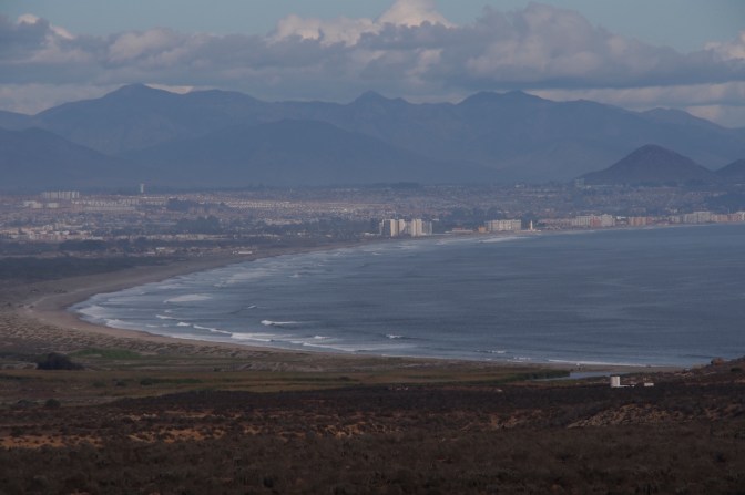 Looking south to La Serena and Coquimbo.
