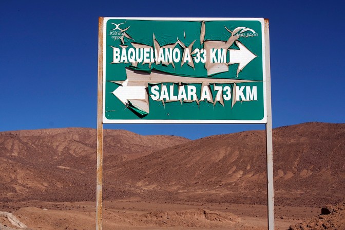 It is a little dry in the Atacama.