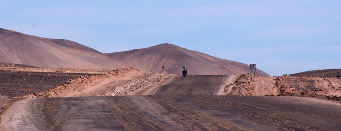 Climbing the Cordillera Domeyko.