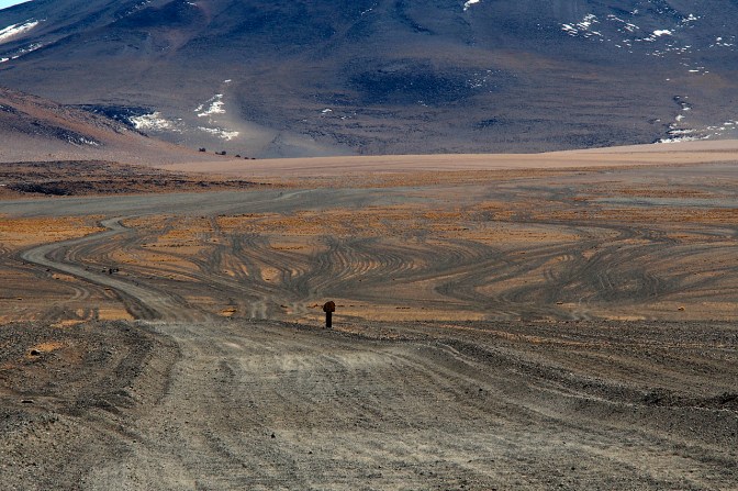 The 4x4s just go cross country when the road gets too bad.