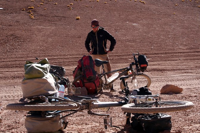 Marcin ponders what to eat next.