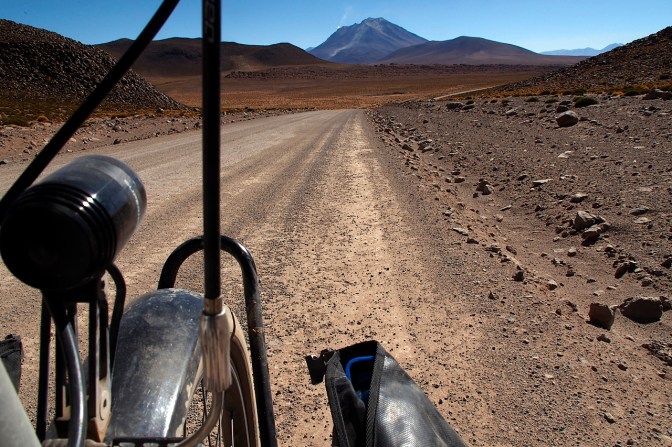Finally, tarmac, but it was short lived. We only rode it for 8 km before turning off back onto a jeep track.