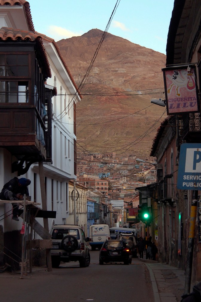 Cerro Rico dominates the Potosí skyline.