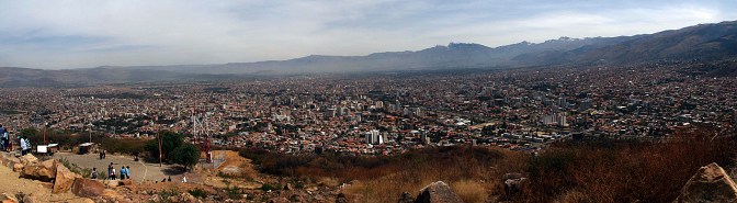 Panorama of Cochabamba.