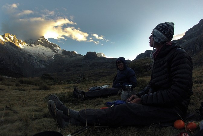 Sunset at 4,400 metres.