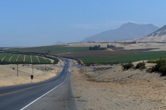The PanAmericana to Trujillo.