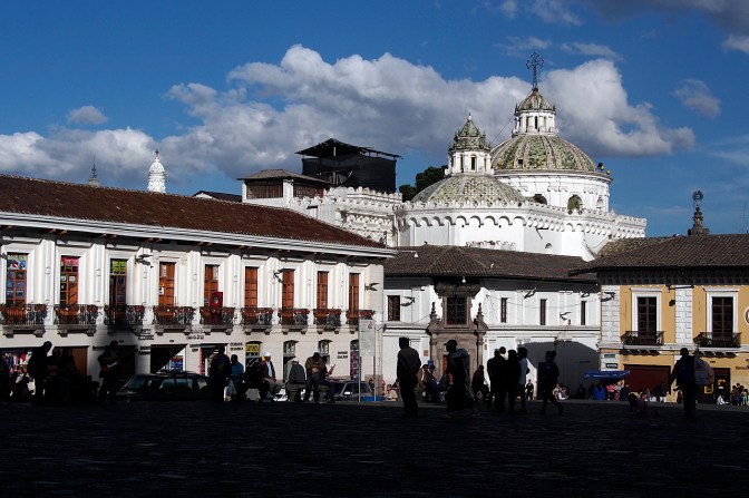 Plaza San Fransisco in late afternoon.