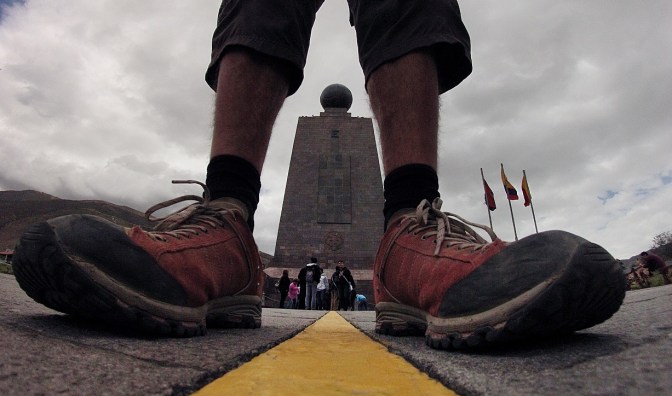 Straddling the supposed Equator.