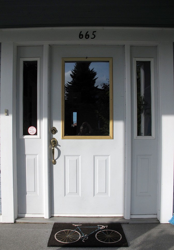 Our front door.