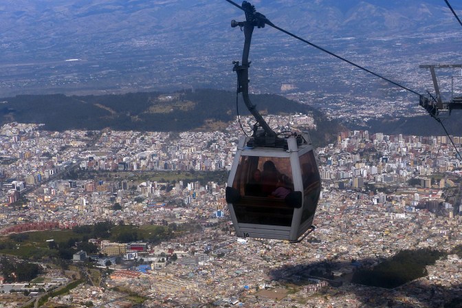 The TelefriQo above Quito.