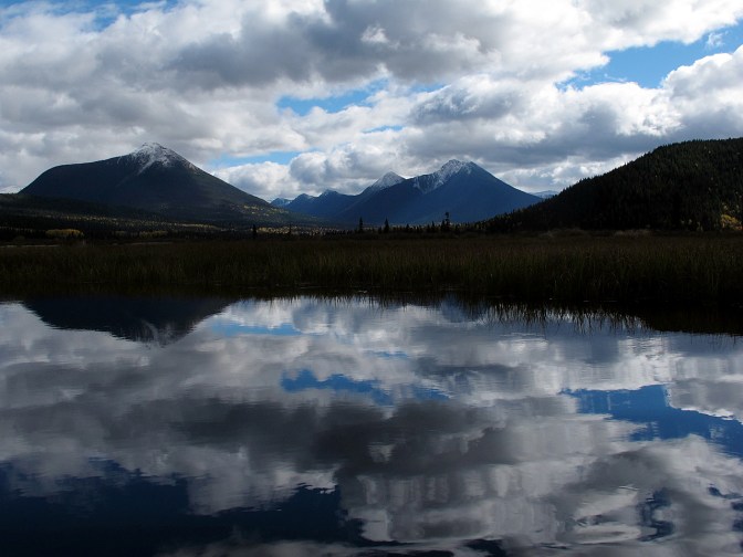 The Bowron River estuary at the south end of Bowron Lake.