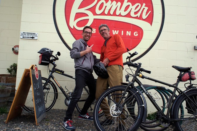 Bomber Brewing, a stop on our ride around the city.