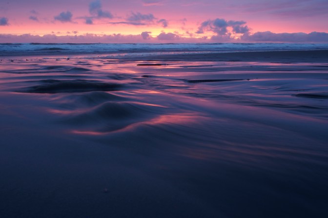 Glorious Pacific sunset at Kalaloch Beach.