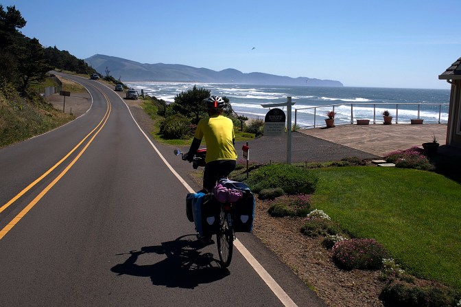 The Three Capes Route through Oceanside near Cape Lookout.