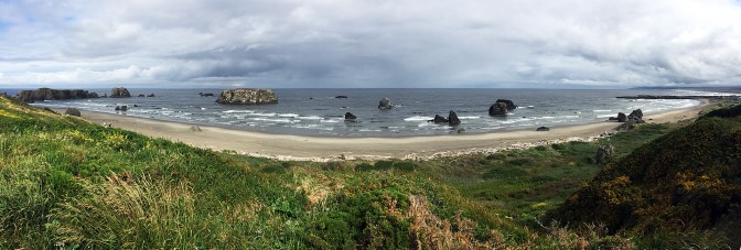Bandon Beach panorama.