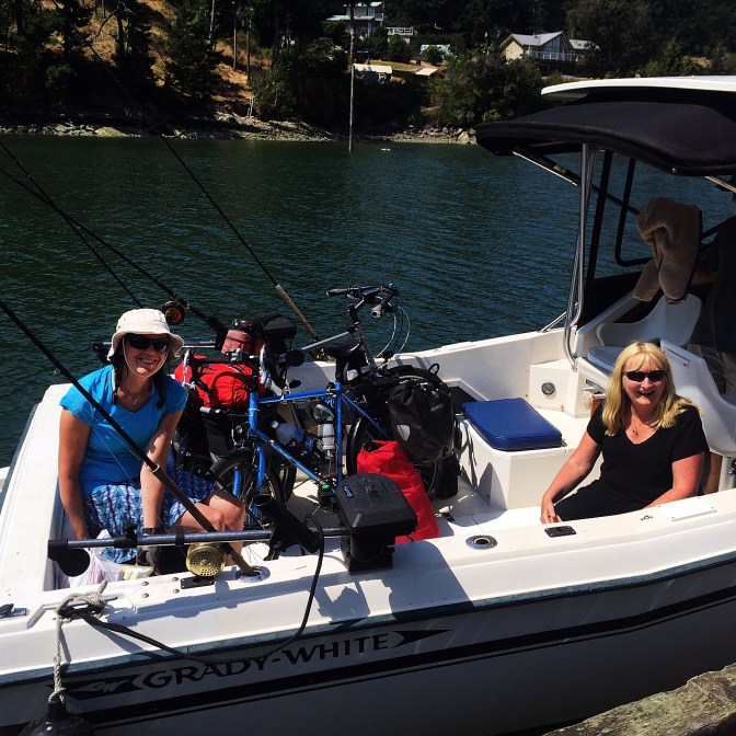 Our friends Valerie and Greg picked us up at the Whaler Bay dock.