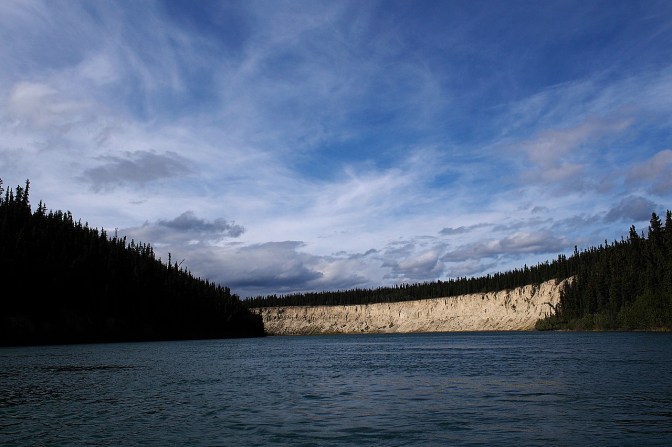 High cut banks line the Yukon River.